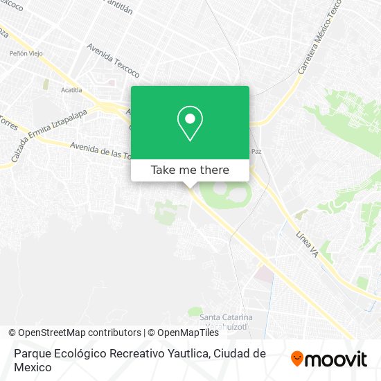 Parque Ecológico Recreativo Yautlica map