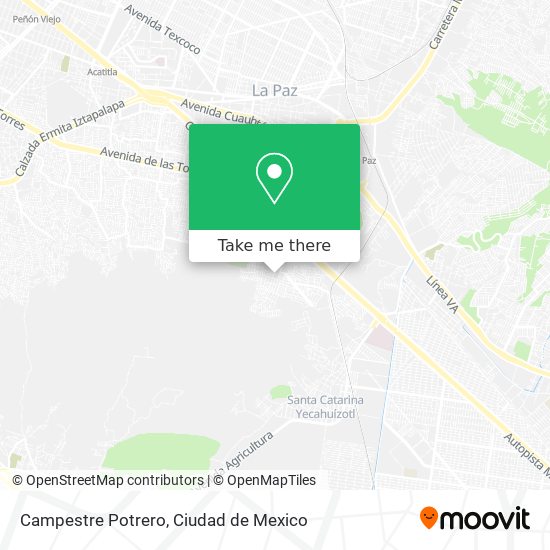 Campestre Potrero map