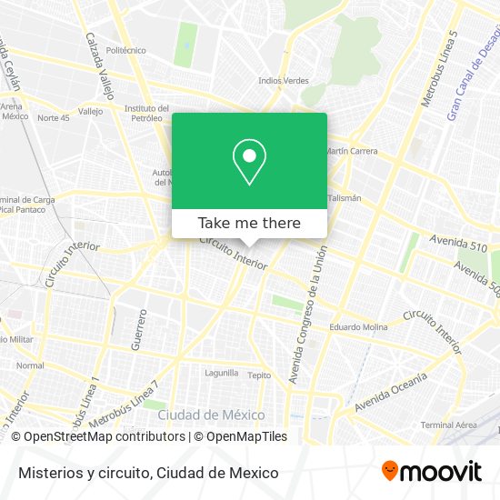 Misterios y circuito map