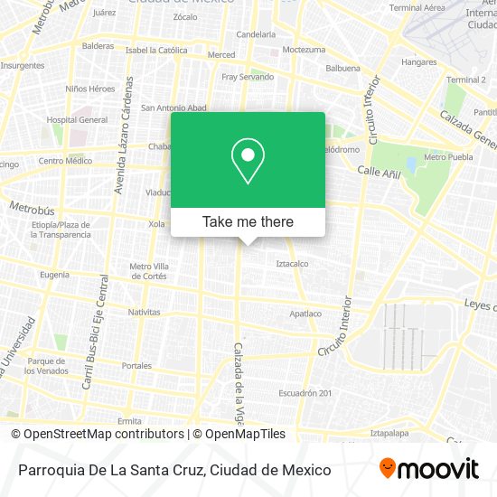 Mapa de Parroquia De La Santa Cruz