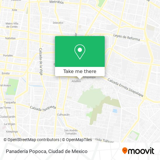 Panadería Popoca map