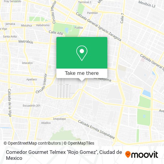 Comedor Gourmet Telmex "Rojo Gomez" map