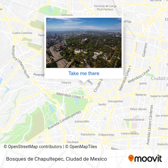 Bosques de Chapultepec map