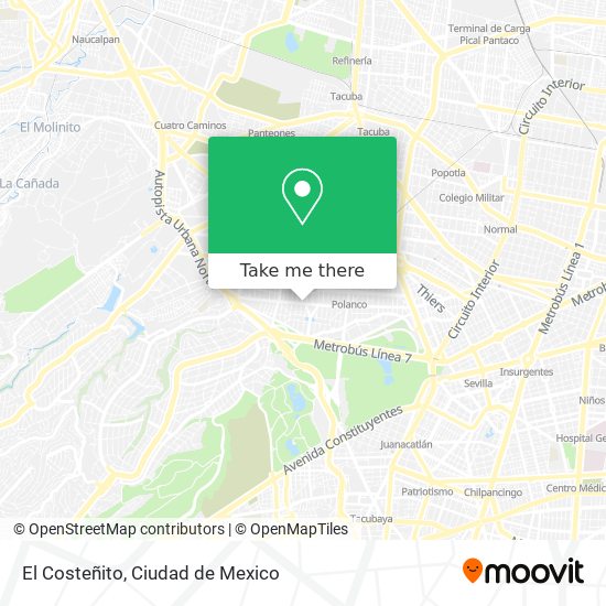El Costeñito map