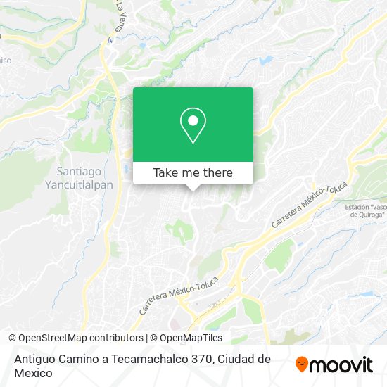 Antiguo Camino a Tecamachalco 370 map