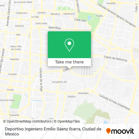 Deportivo Ingeniero Emilio Sáenz Ibarra map