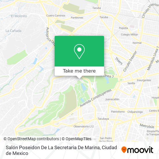 Salón Poseidon De La Secretaria De Marina map