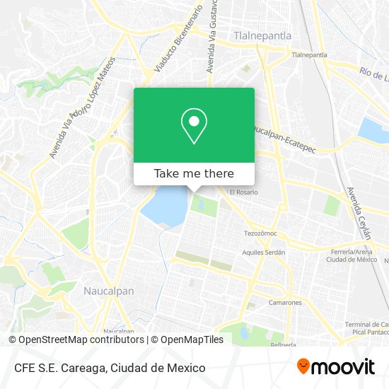 Mapa de CFE S.E. Careaga