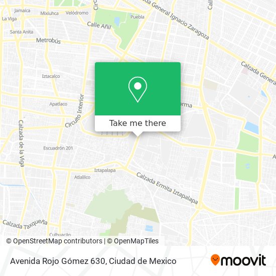 Avenida Rojo Gómez 630 map