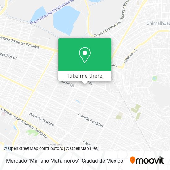 Mapa de Mercado "Mariano Matamoros"