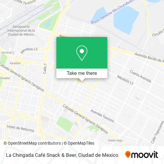 Mapa de La Chingada Café Snack & Beer