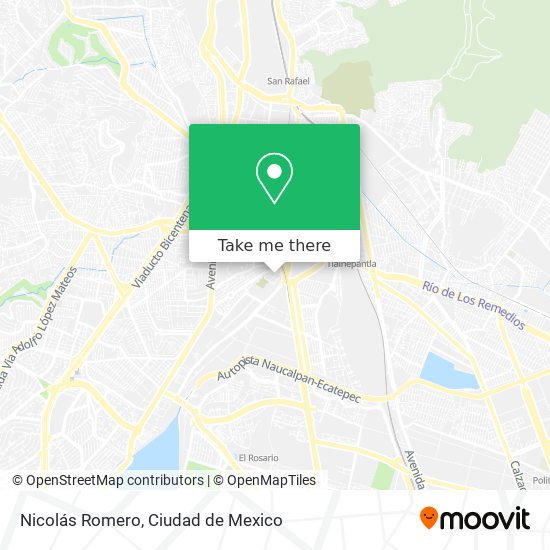 Nicolás Romero map