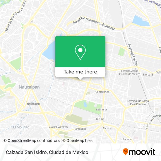 Calzada San Isidro map