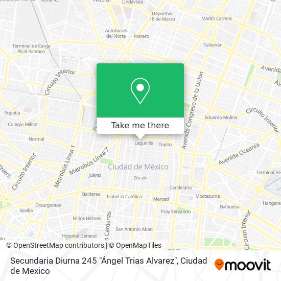 Secundaria Diurna 245 "Ángel Trias Alvarez" map