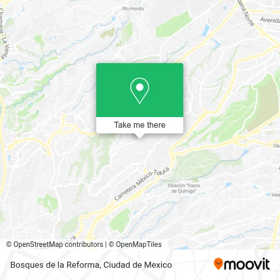 Bosques de la Reforma map