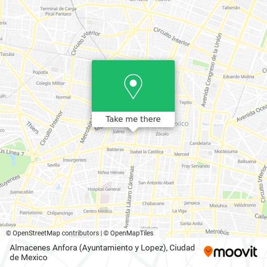 Almacenes Anfora (Ayuntamiento y Lopez) map