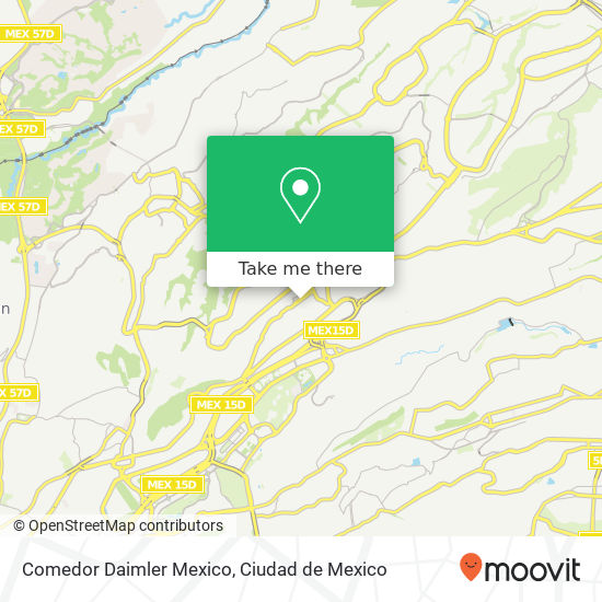 Comedor Daimler Mexico map
