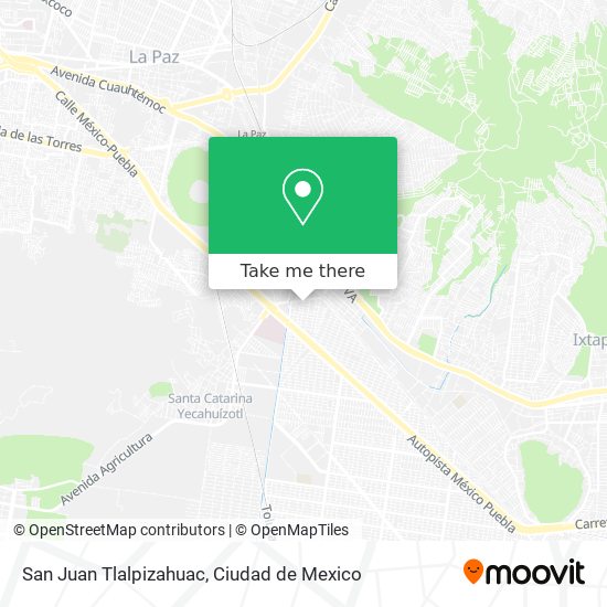 San Juan Tlalpizahuac map