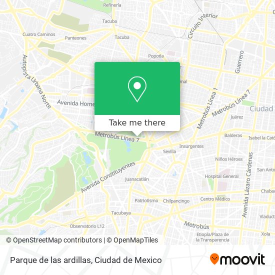 Mapa de Parque de las ardillas