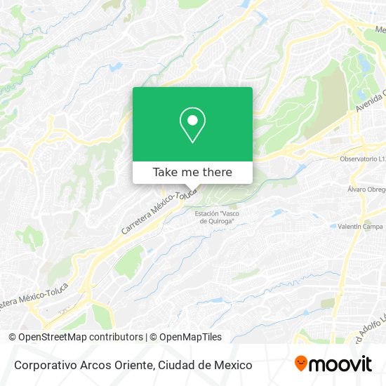 Corporativo Arcos Oriente map