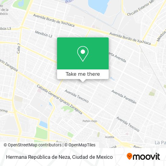 Hermana República de Neza map