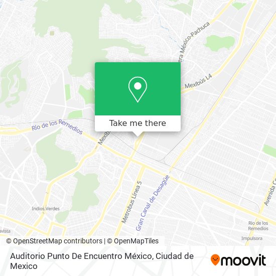Auditorio Punto De Encuentro México map