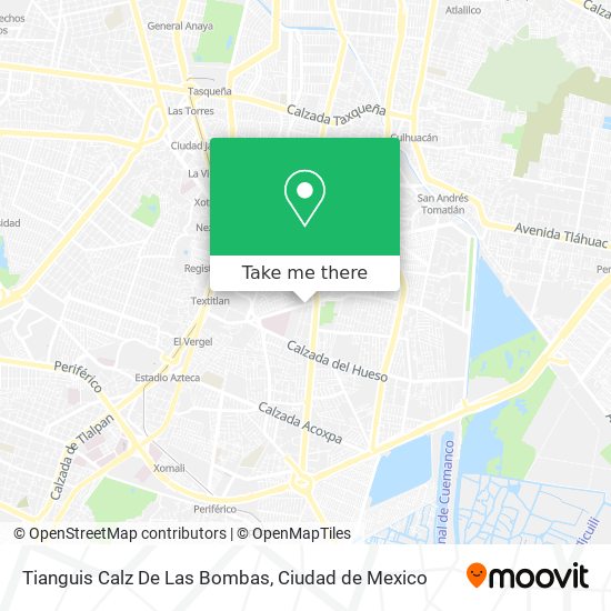 Mapa de Tianguis Calz De Las Bombas