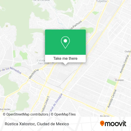 Rústica Xalostoc map