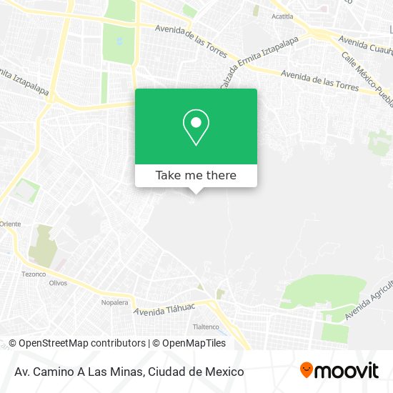 Mapa de Av. Camino A Las Minas