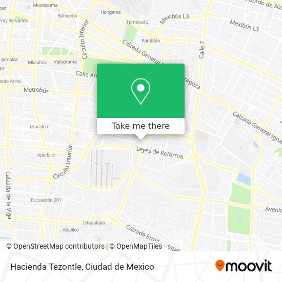 Hacienda Tezontle map