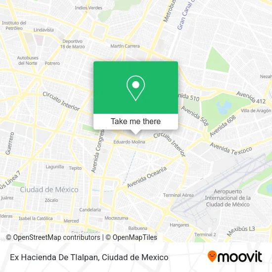 Ex Hacienda De Tlalpan map