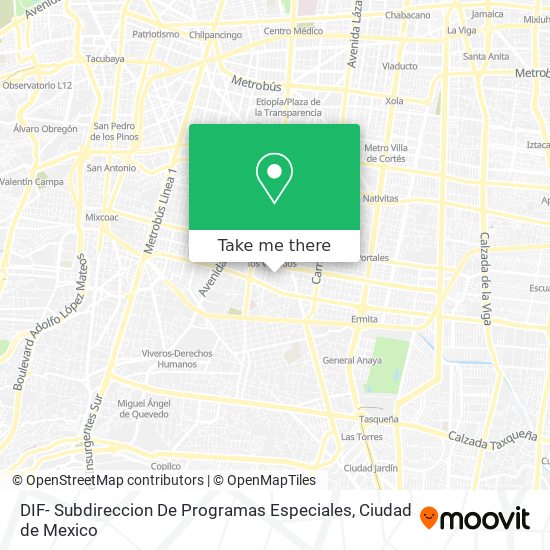DIF- Subdireccion De Programas Especiales map