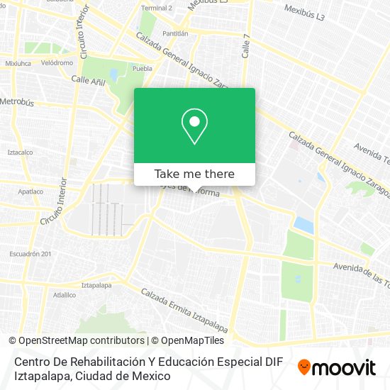 Centro De Rehabilitación Y Educación Especial DIF Iztapalapa map