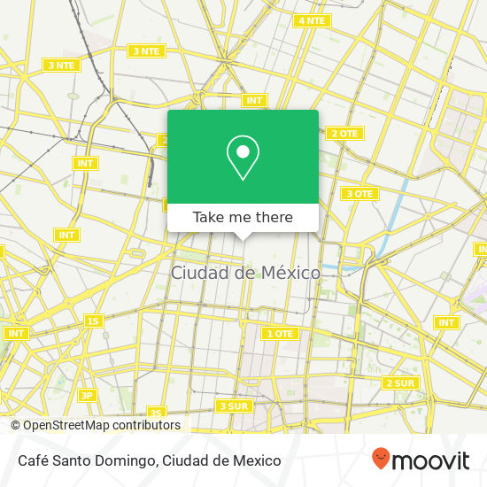 Café Santo Domingo map