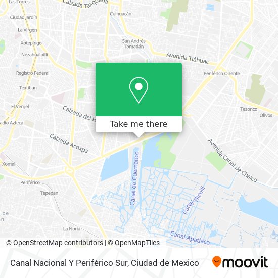 Canal Nacional Y Periférico Sur map