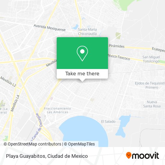 How to get to Playa Guayabitos in Ecatepec De Morelos by Bus?