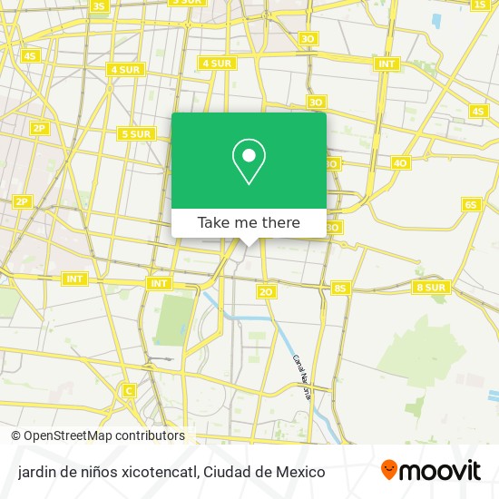 jardin de niños xicotencatl map