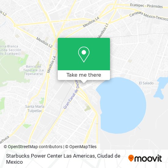 Starbucks Power Center Las Americas map