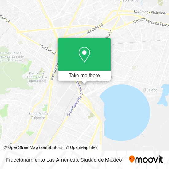 Fraccionamiento Las Americas map