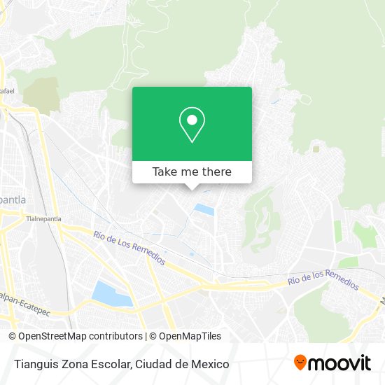 Mapa de Tianguis Zona Escolar