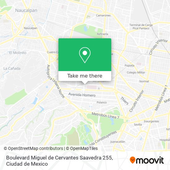 Mapa de Boulevard Miguel de Cervantes Saavedra 255