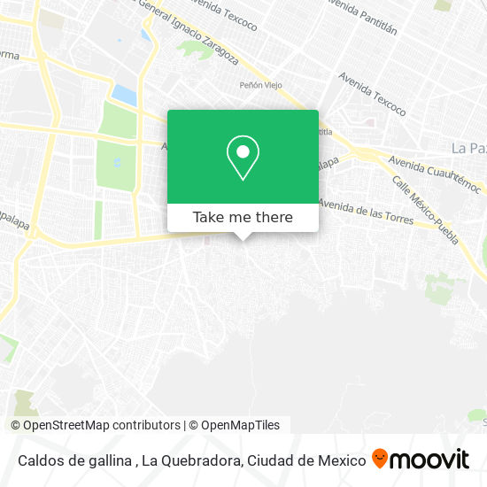 Caldos de gallina , La Quebradora map