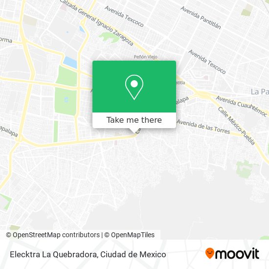 Elecktra La Quebradora map