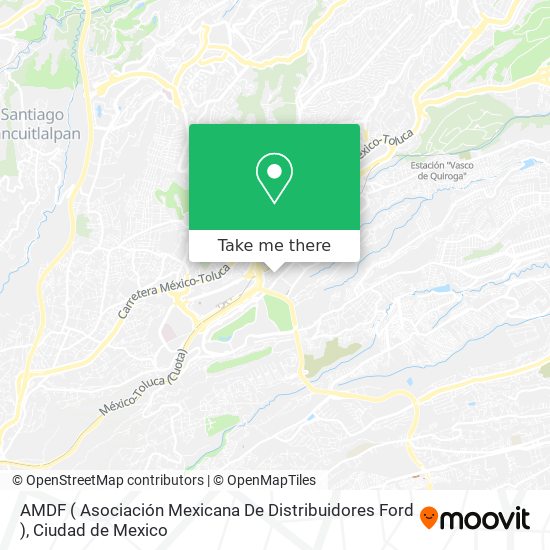 Mapa de AMDF ( Asociación Mexicana De Distribuidores Ford )