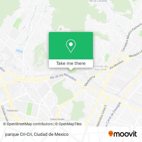 Mapa de parque Cri-Cri