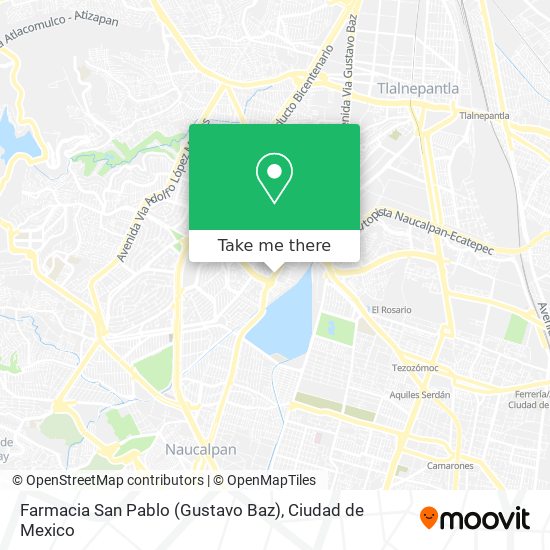 Farmacia San Pablo (Gustavo Baz) map