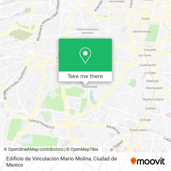 Edificio de Vinculación Mario Molina map