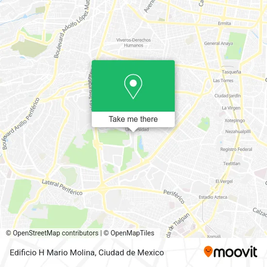 Mapa de Edificio H Mario Molina