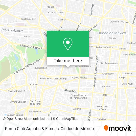 Roma Club Aquatic & Fitness map