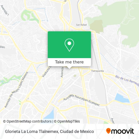 Glorieta La Loma Tlalnemex map
